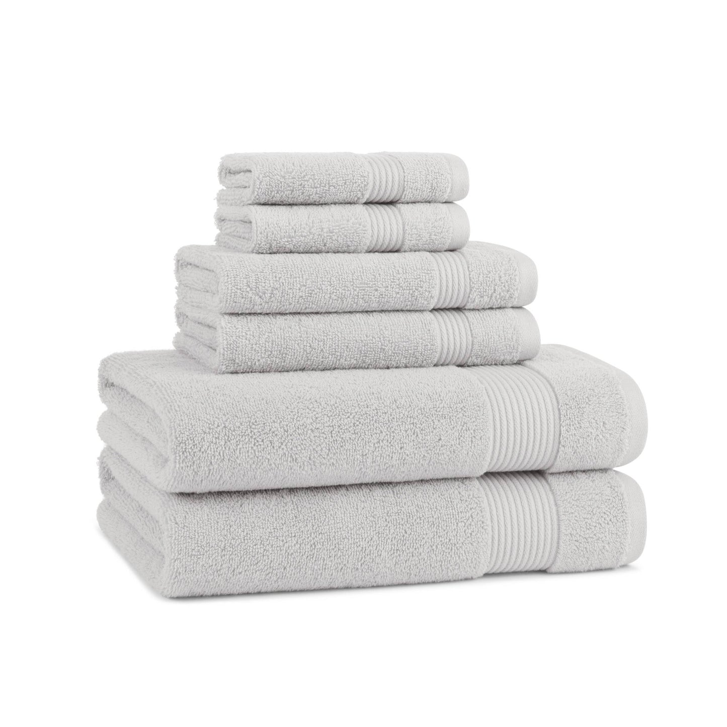 Host & Home 6-Piece Bath Towel Set, Color options