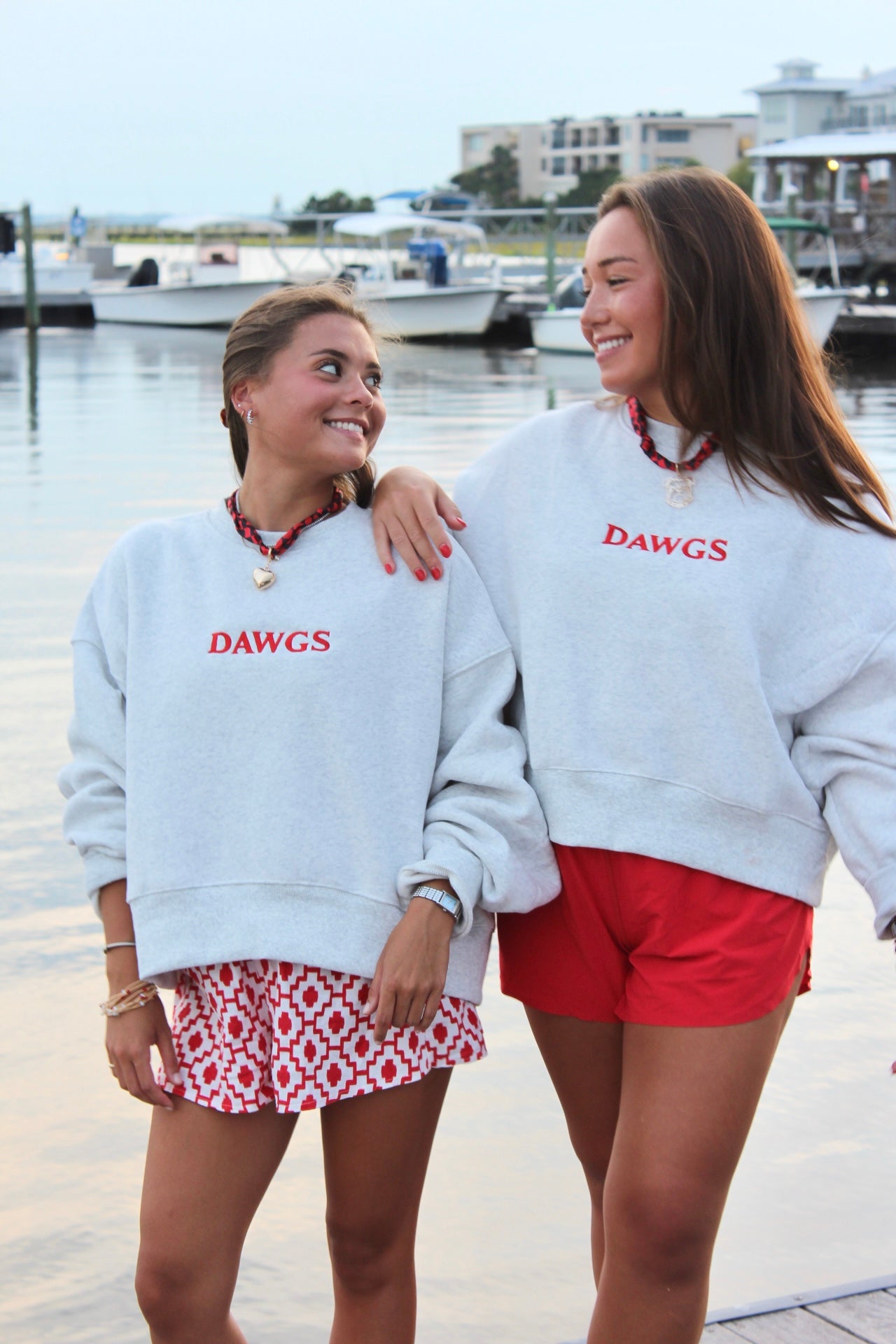 Heart Charm Scarf Necklace