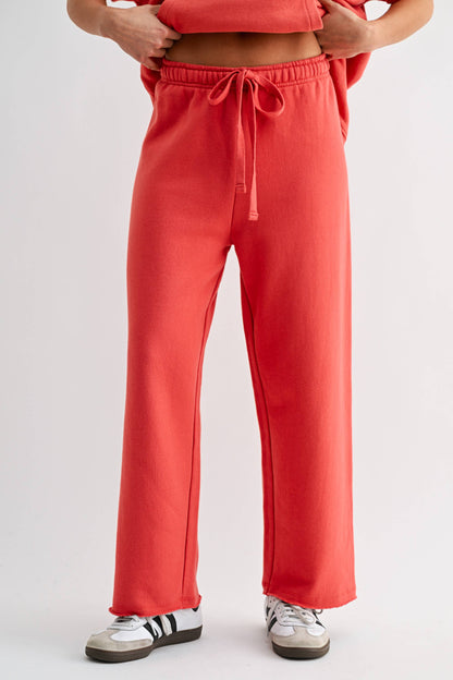 Malibu Wide-Leg Fleece Pants