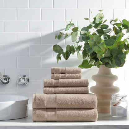 Host & Home 6-Piece Bath Towel Set, Color options