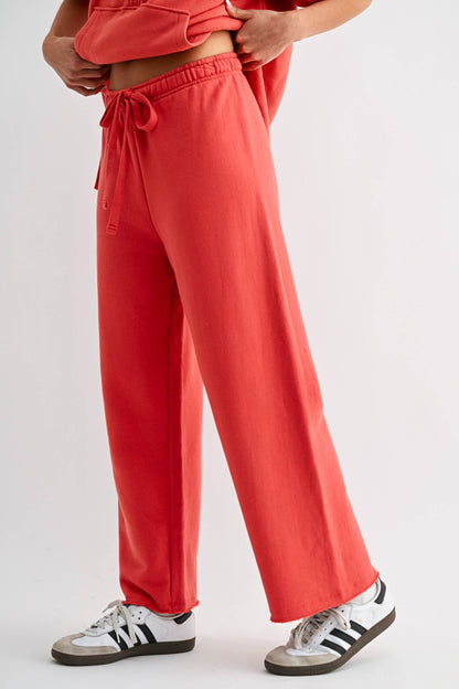 Malibu Wide-Leg Fleece Pants