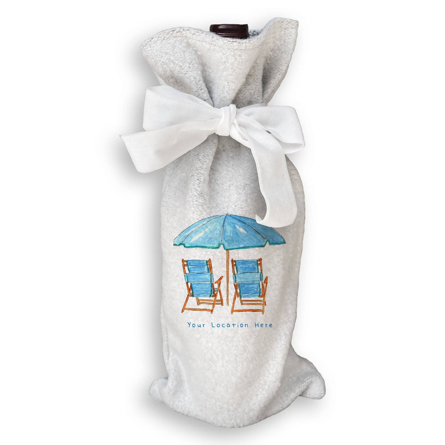 Blue Beach Chairs with Location