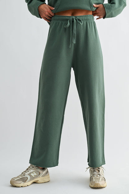 Malibu Wide-Leg Fleece Pants