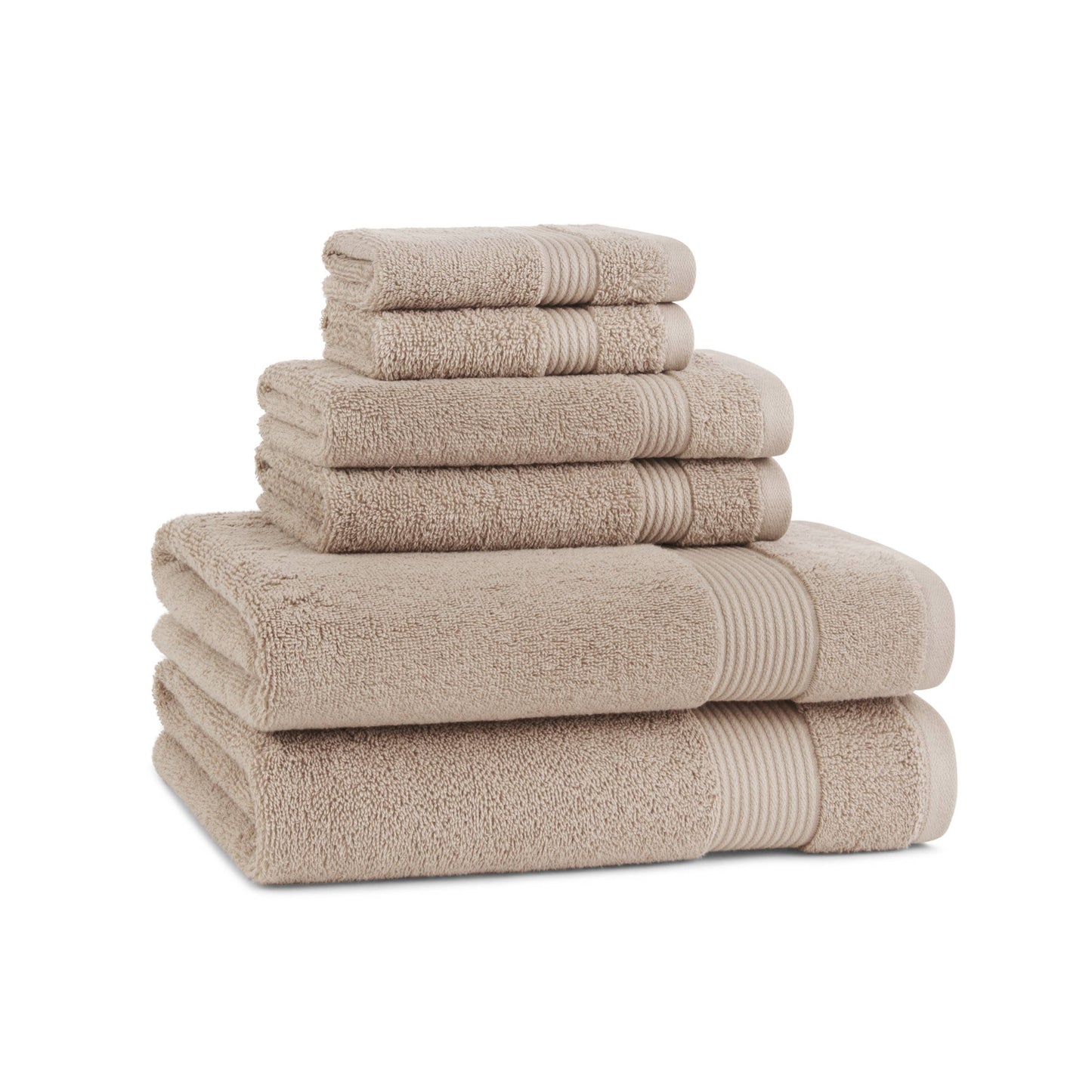 Host & Home 6-Piece Bath Towel Set, Color options