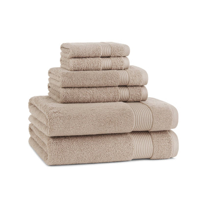 Host & Home 6-Piece Bath Towel Set, Color options