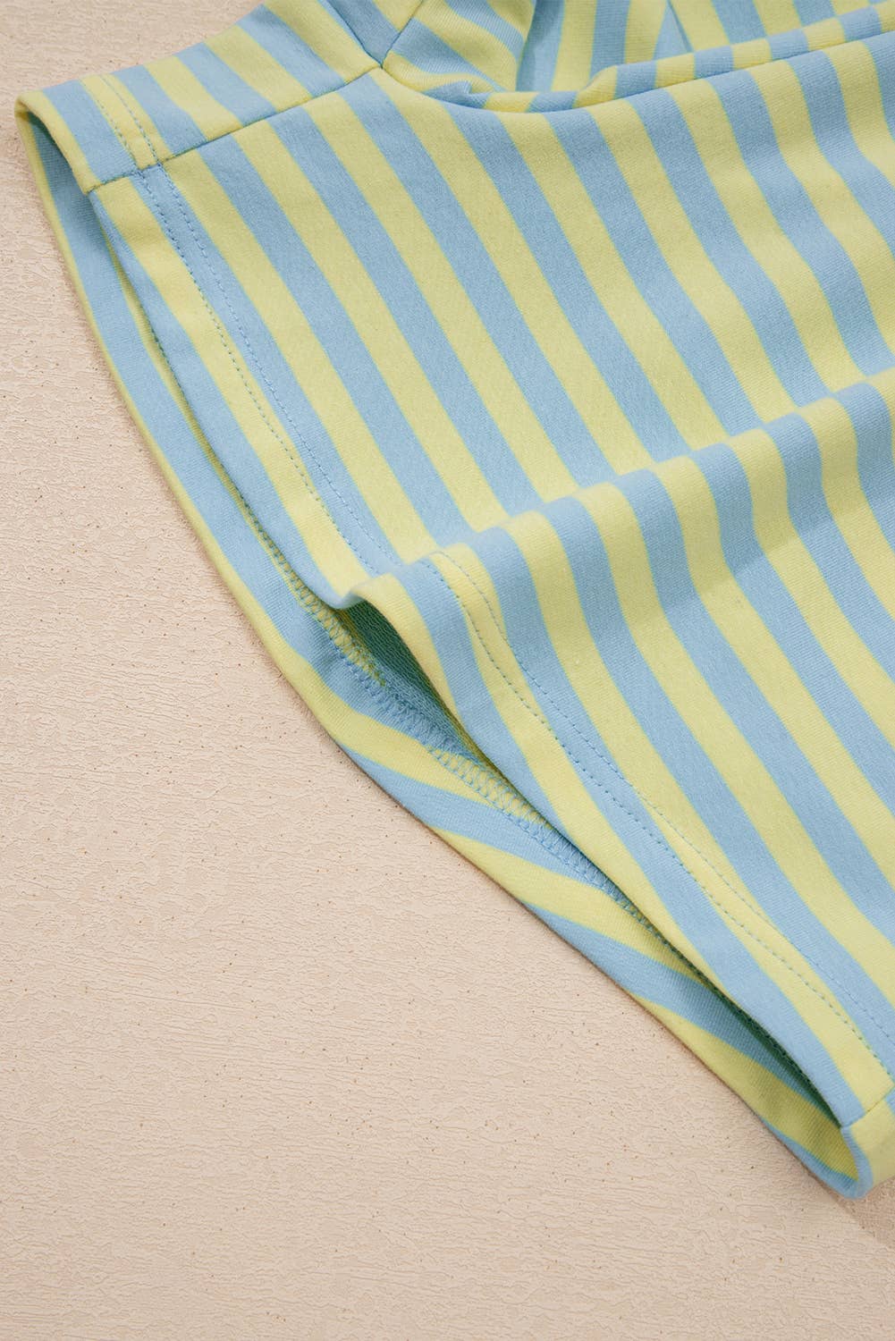 66 Stripe Pullover & Shorts 2pcs Set