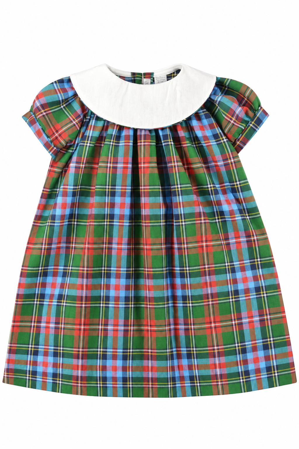 Monogrammable Baby Girl Plaid Dress – Multicolor Classic Toddler Outfit