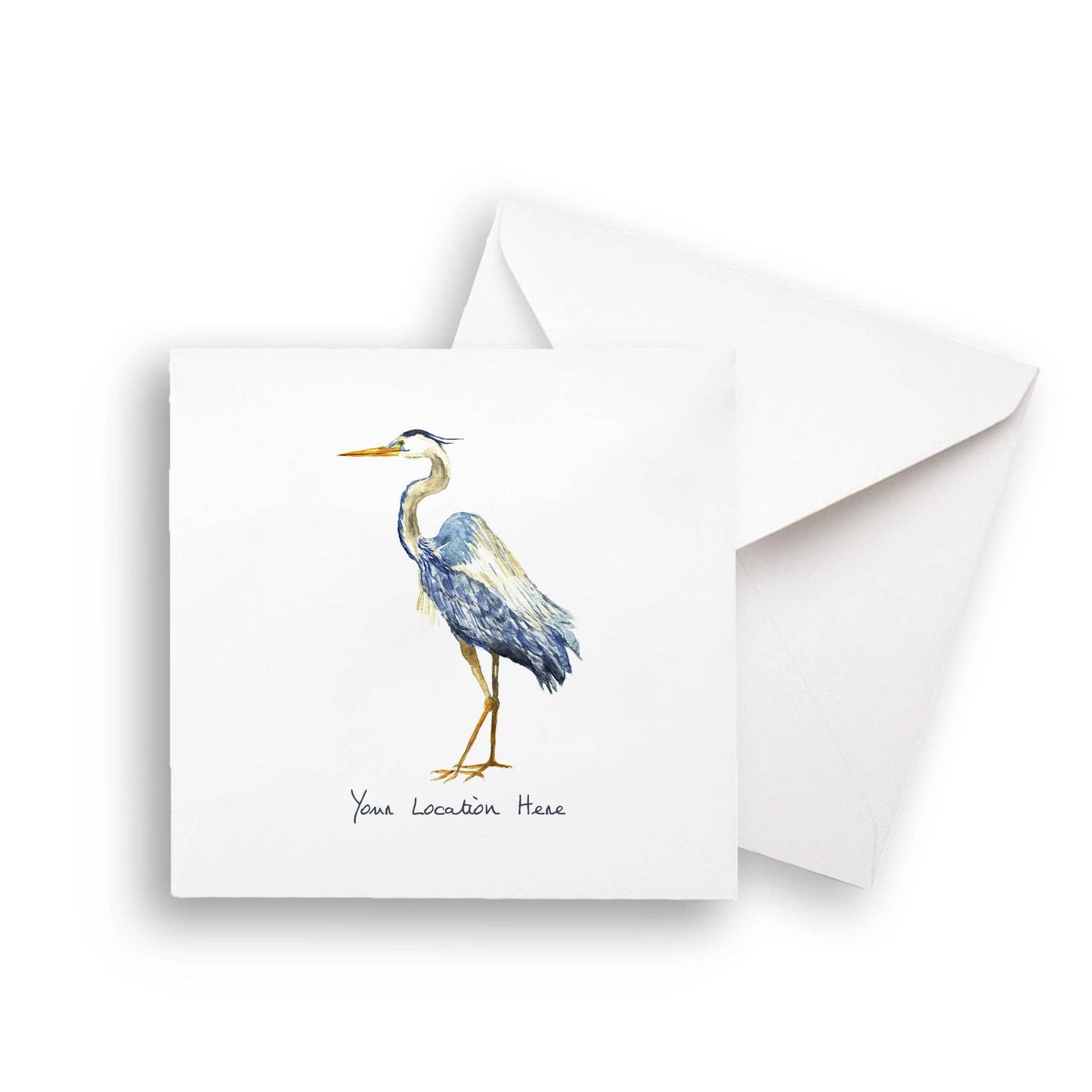 Blue Heron with Location