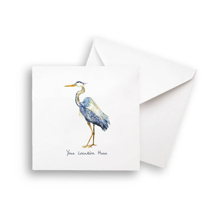 Blue Heron with Location