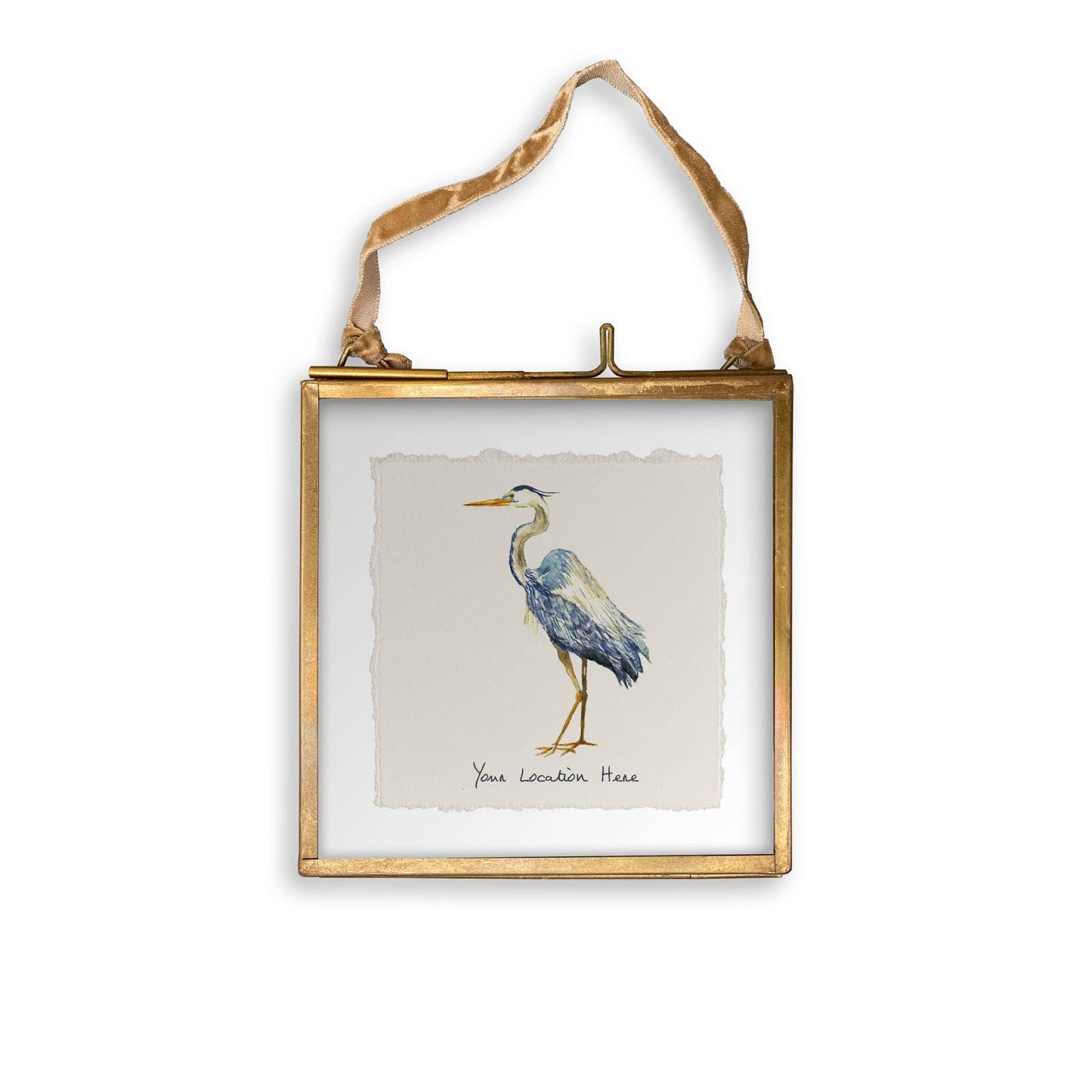 Blue Heron with Location