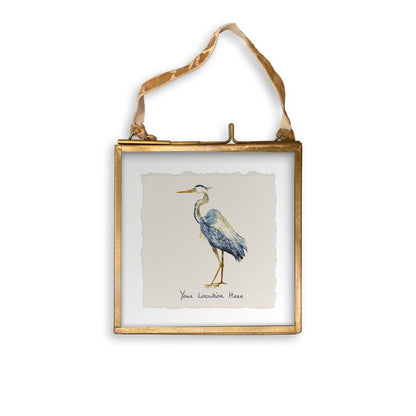 Blue Heron with Location