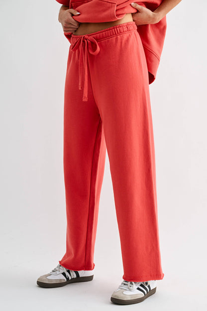 Malibu Wide-Leg Fleece Pants