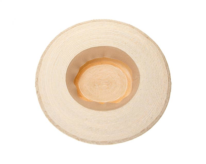 Handmade Buri Palm Leaf Straw Gambler Hat - 2 Colors