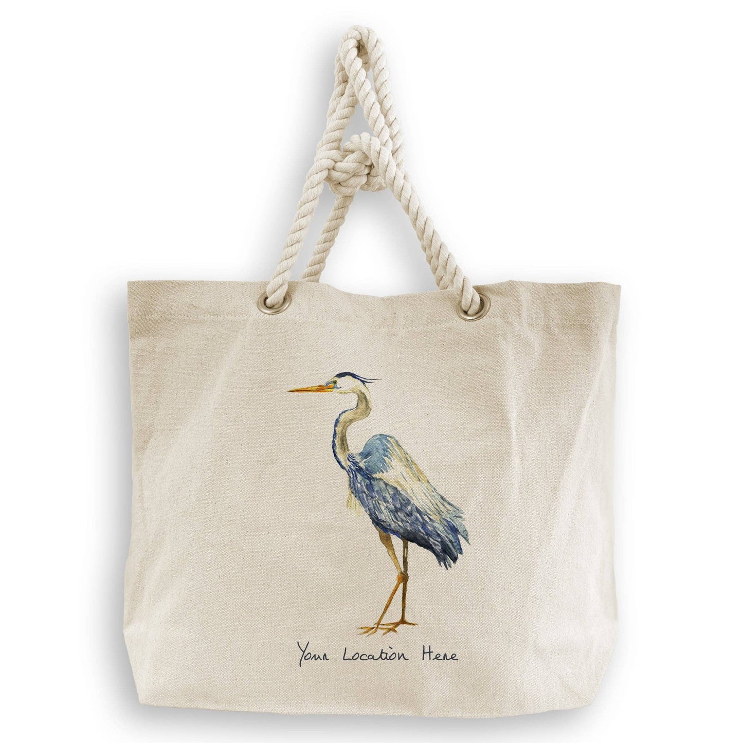 Blue Heron with Location