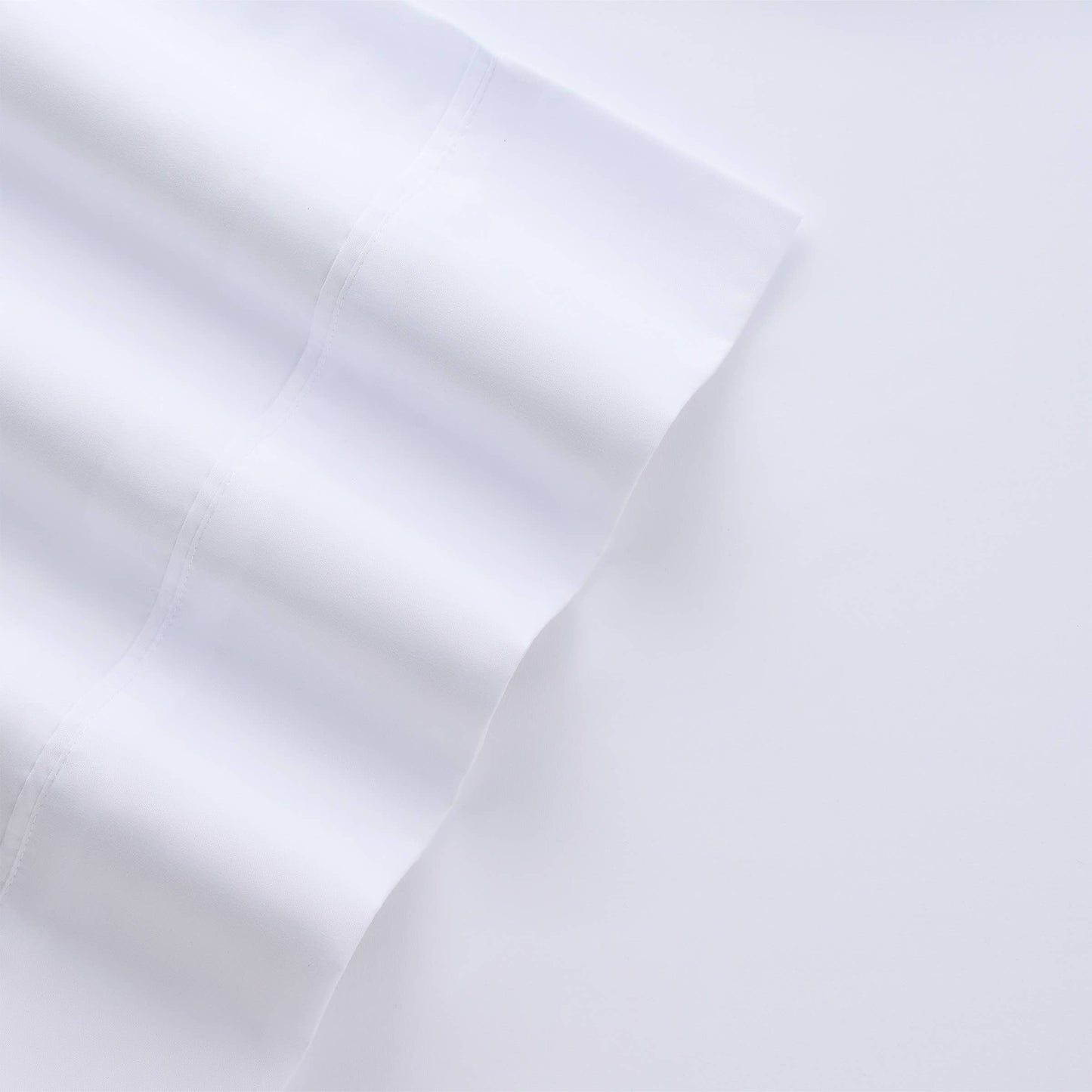 Sateen Cotton Pillowcases (12 Pack), White, 300 Thread Ct