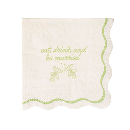 Eat, Drink, & Be Married – Wedding Cocktail Napkins