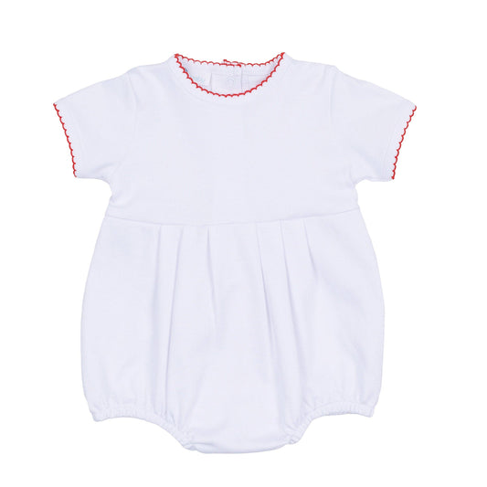 Red and White Essentials Short Sleeve Bubble