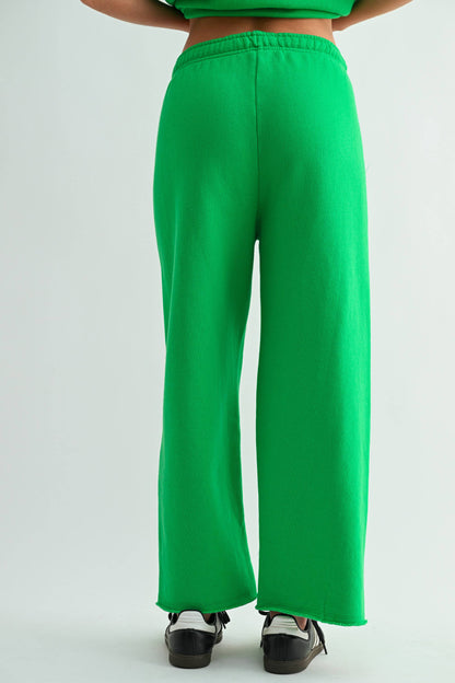 Malibu Wide-Leg Fleece Pants
