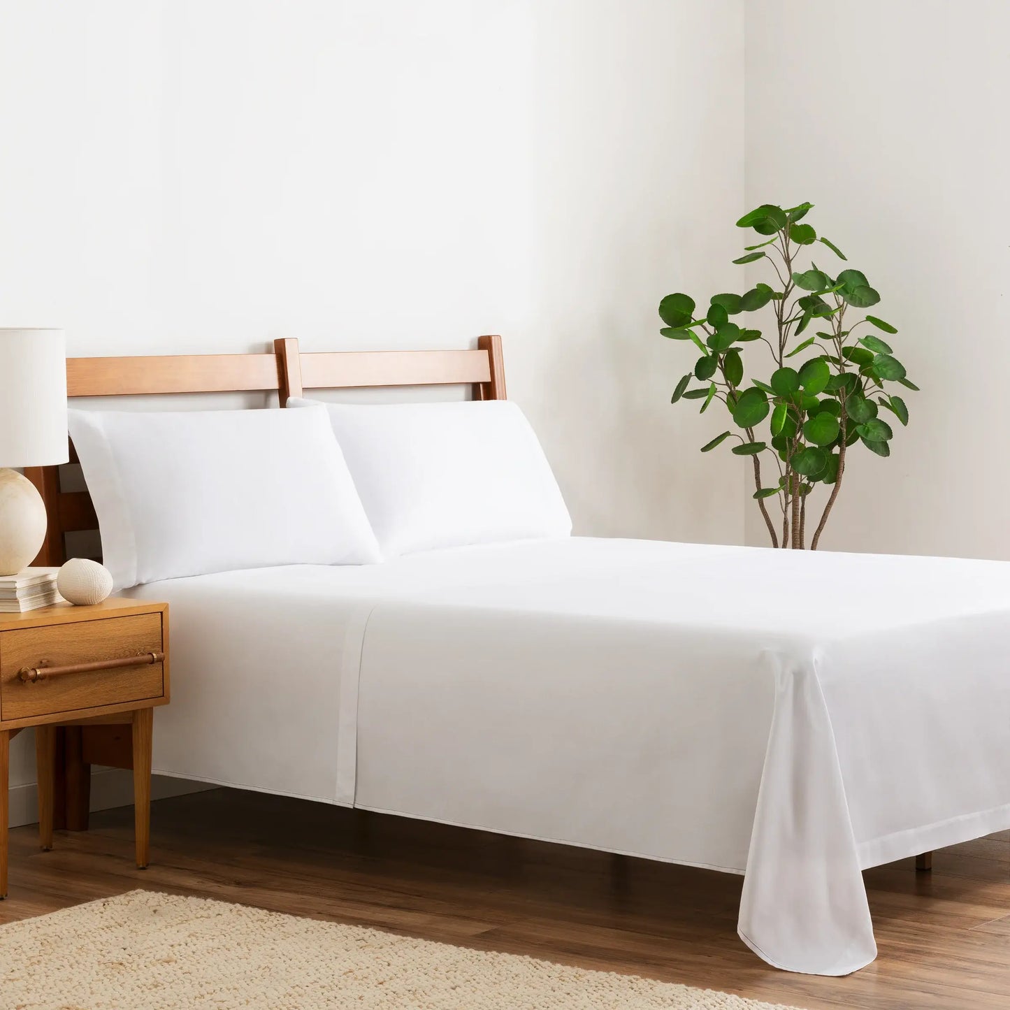 Sateen Cotton Pillowcases (12 Pack), White, 300 Thread Ct