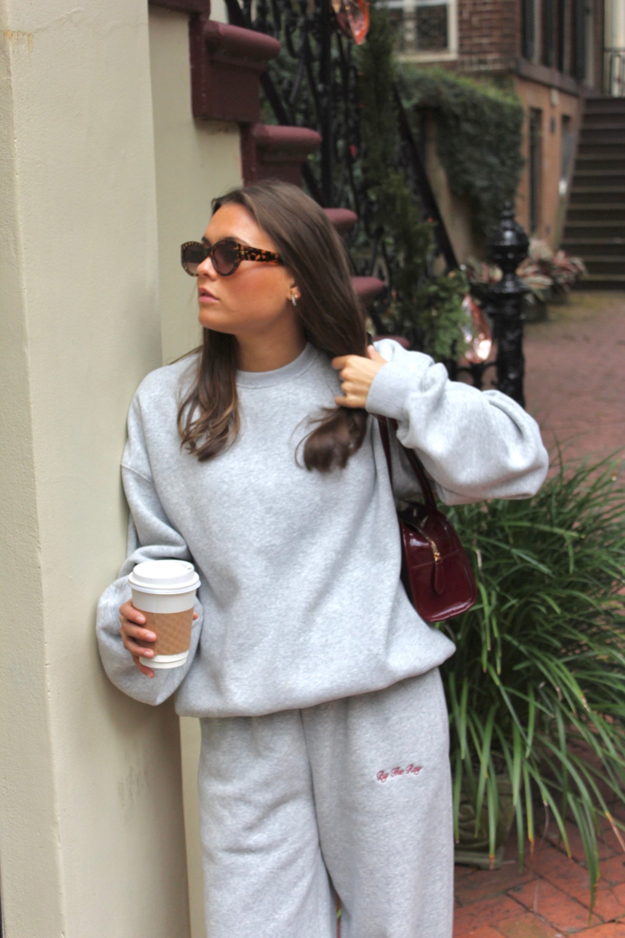 Moss Grey Crewneck Pullover