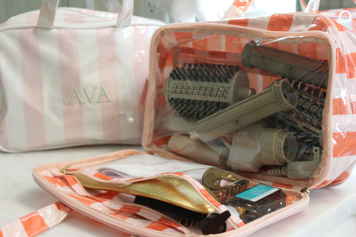 Fits All - Striped Cosmetic Bag