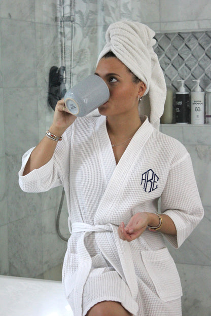 Waffle Knit Bathrobe