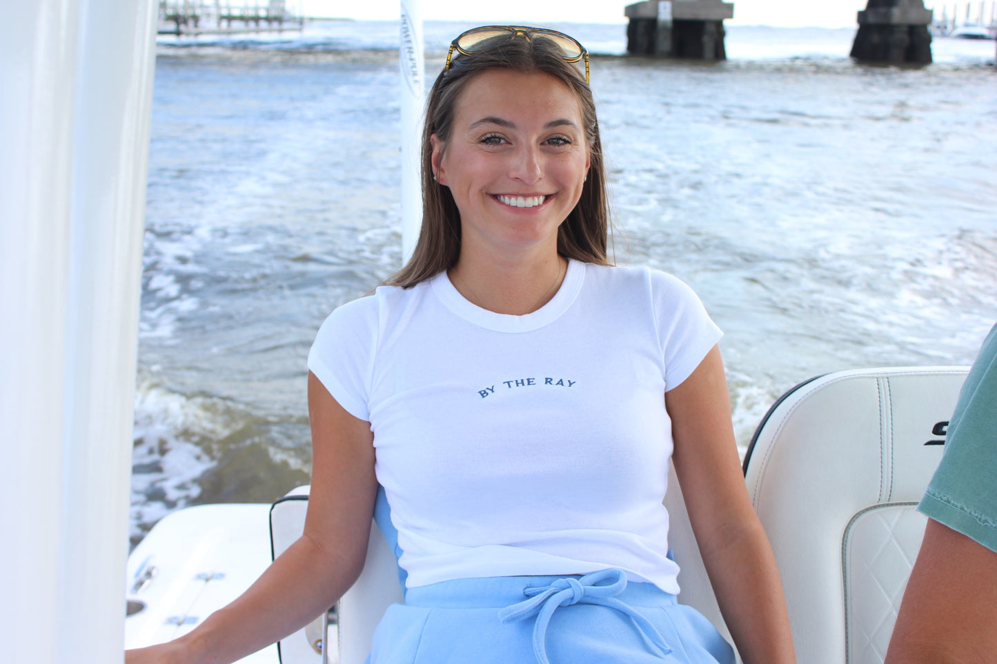 White Cap Ray Baby Tee