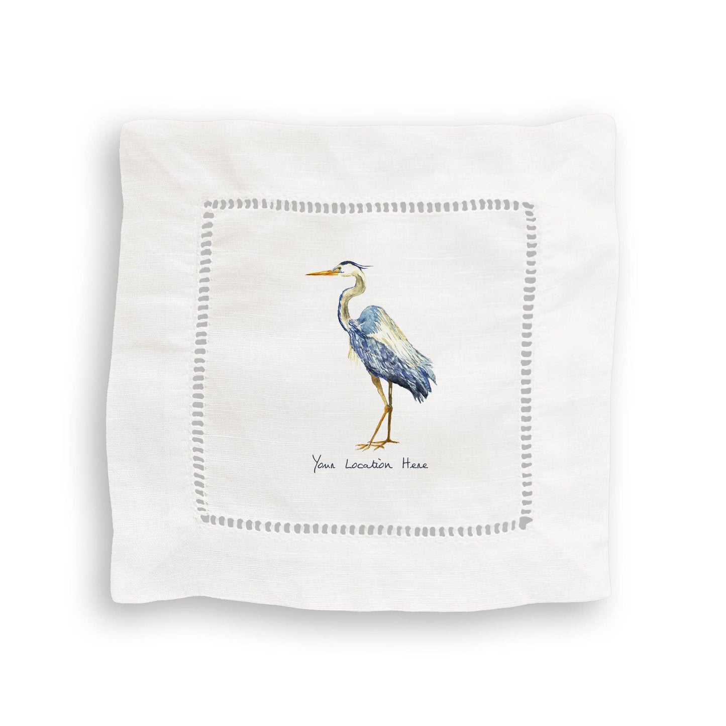 Blue Heron with Location