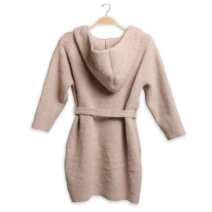 Children's Solid Luxury Soft Hooded Robe w Pocket