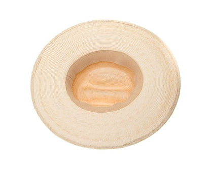 Palm Leaf Straw Western Hat - Handmade Flat Brim Summer Hat