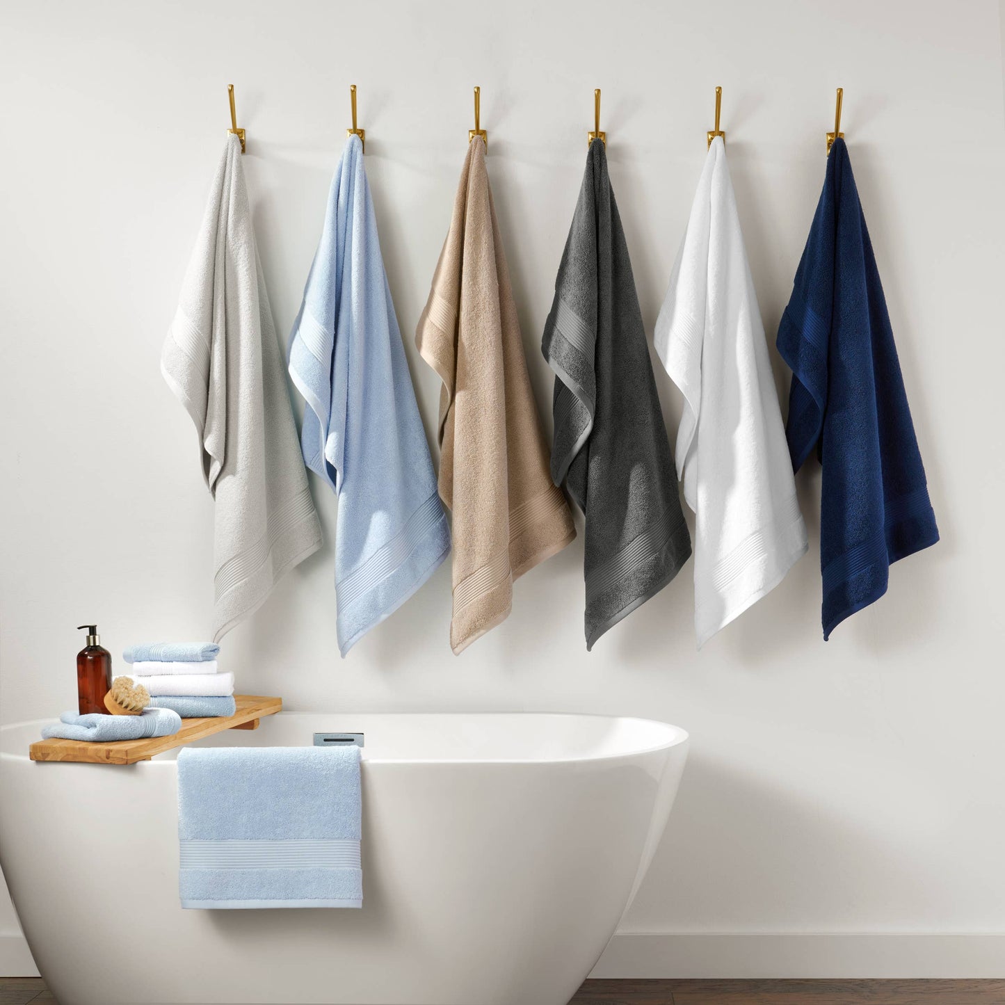 Host & Home 6-Piece Bath Towel Set, Color options