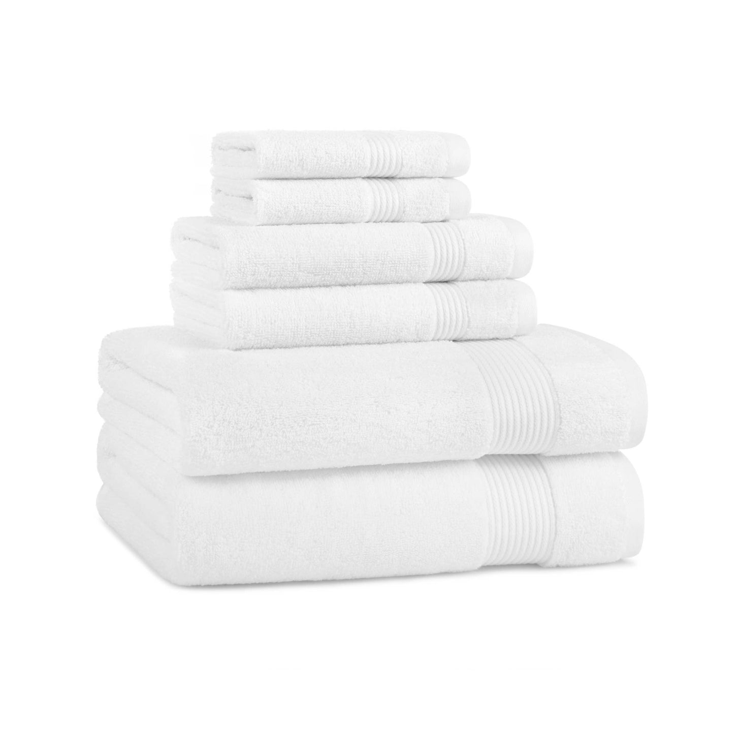 Host & Home 6-Piece Bath Towel Set, Color options