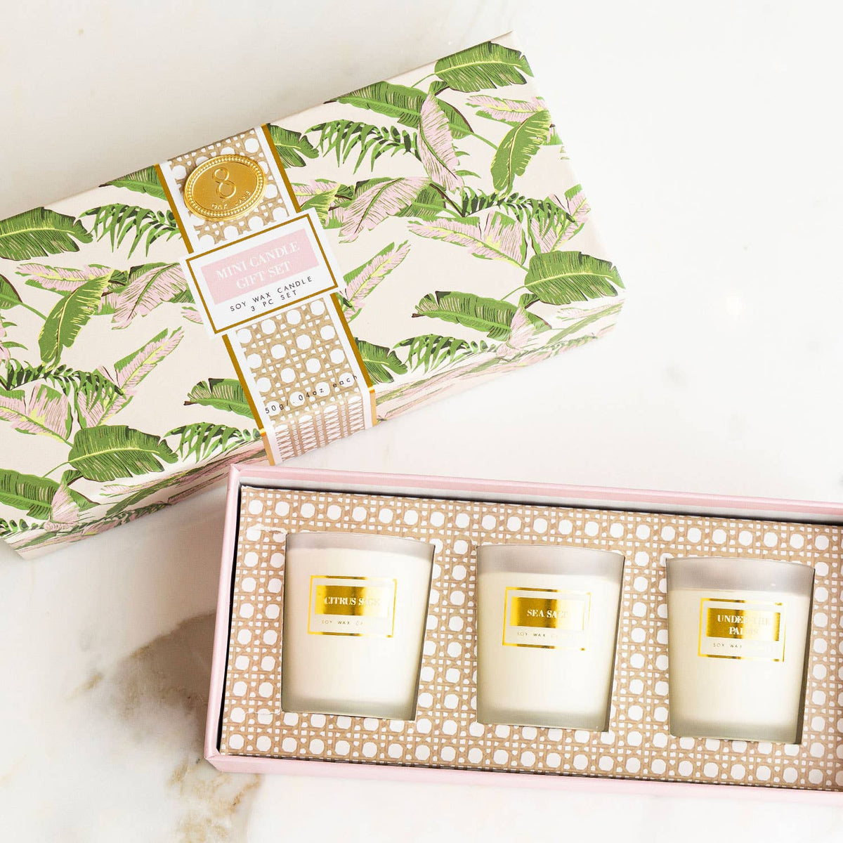 Votive Candle Gift Set, 3-Piece Assorted Scents