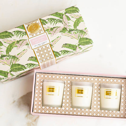 Votive Candle Gift Set, 3-Piece Assorted Scents