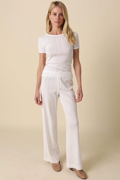 Pointelle Pajama Set