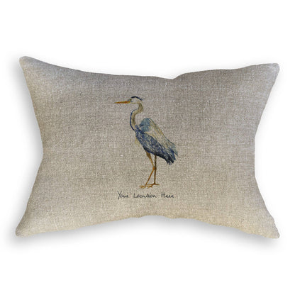Blue Heron with Location