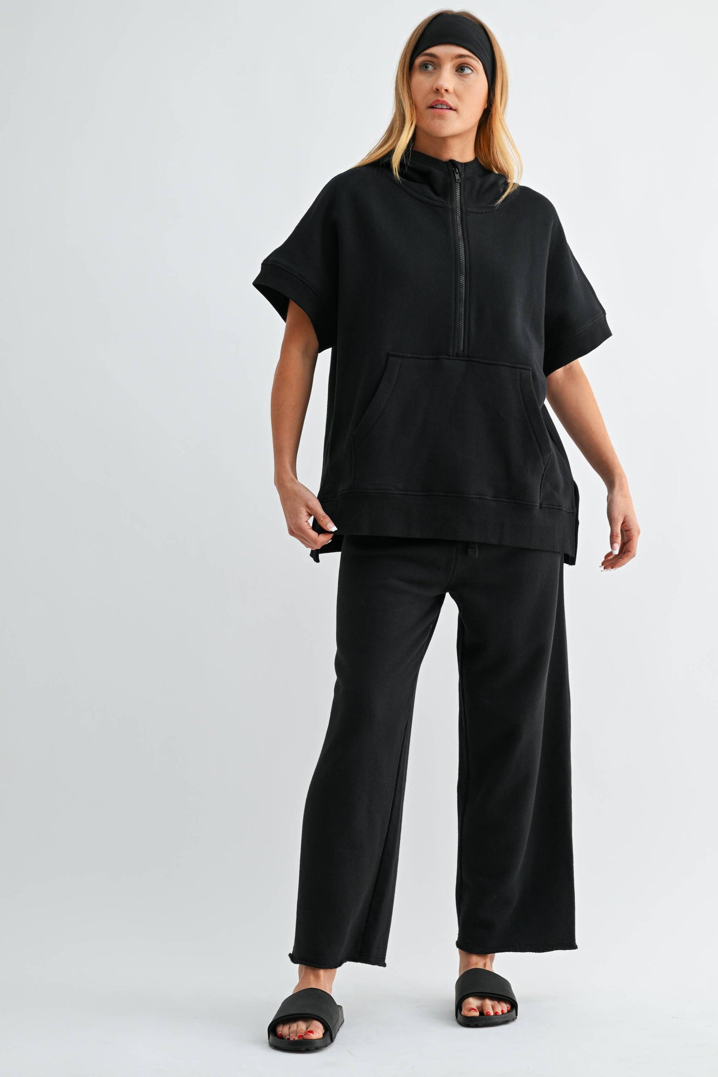 Malibu Wide-Leg Fleece Pants
