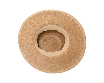Handmade Buri Palm Leaf Straw Gambler Hat - 2 Colors