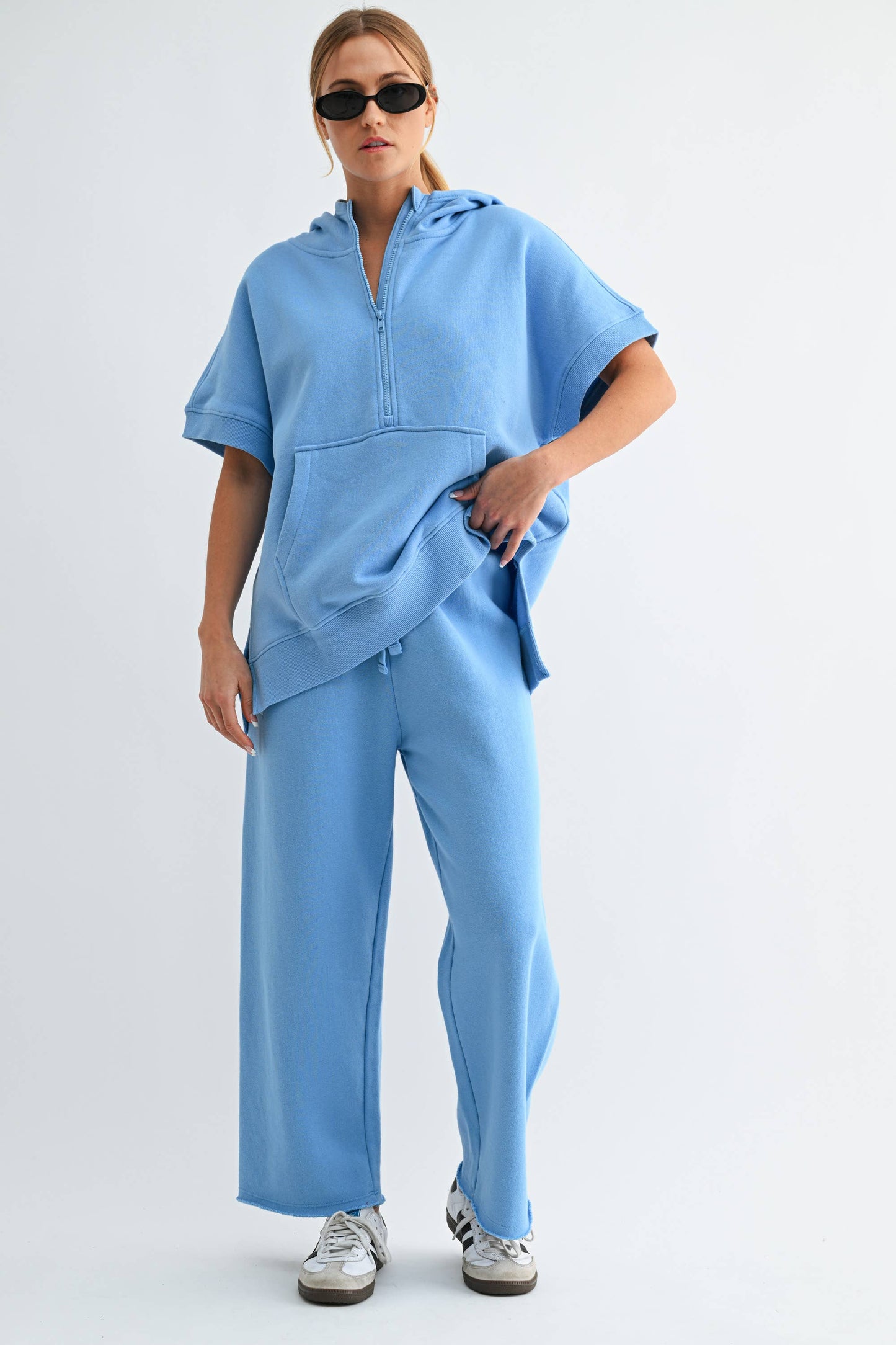Malibu Wide-Leg Fleece Pants