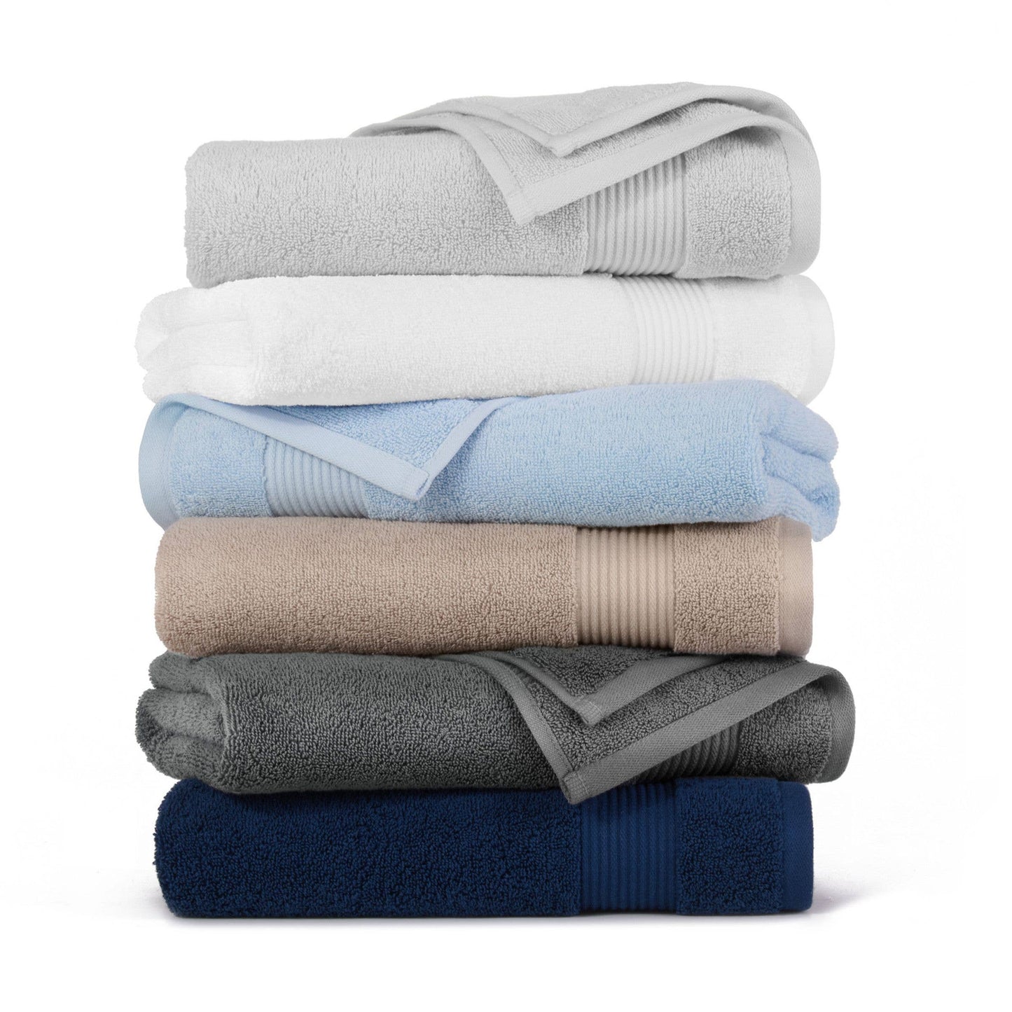 Host & Home 6-Piece Bath Towel Set, Color options