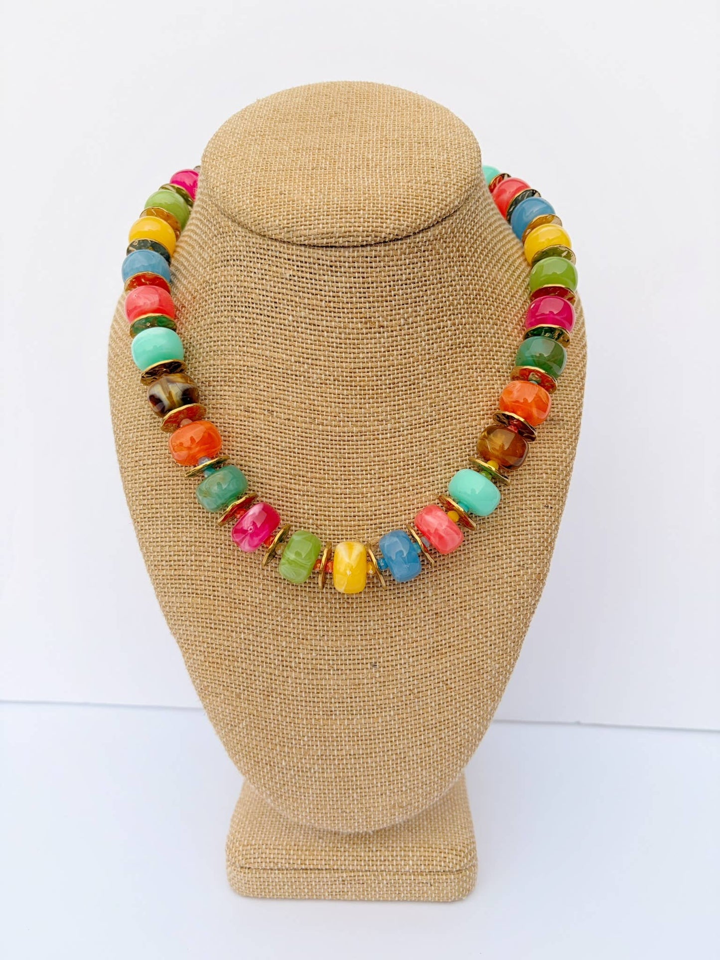 Colorful Rounded Beaded Necklace