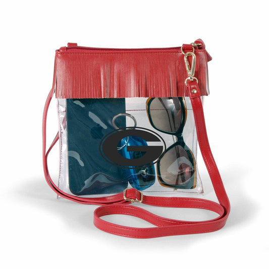 Georgia Clear crossbody with fringe by Desden