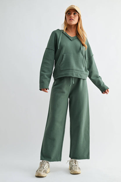 Malibu Wide-Leg Fleece Pants