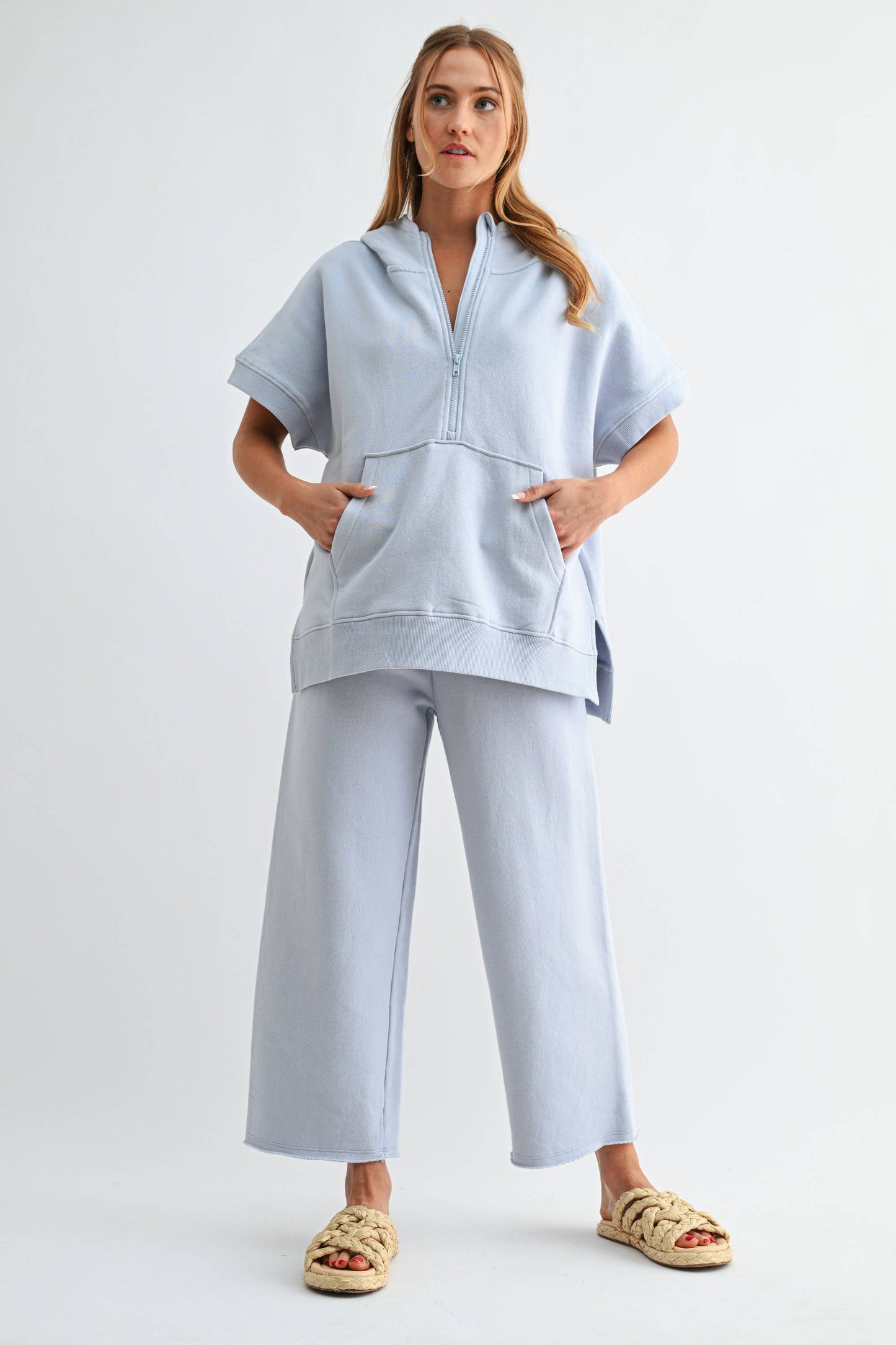 Malibu Wide-Leg Fleece Pants