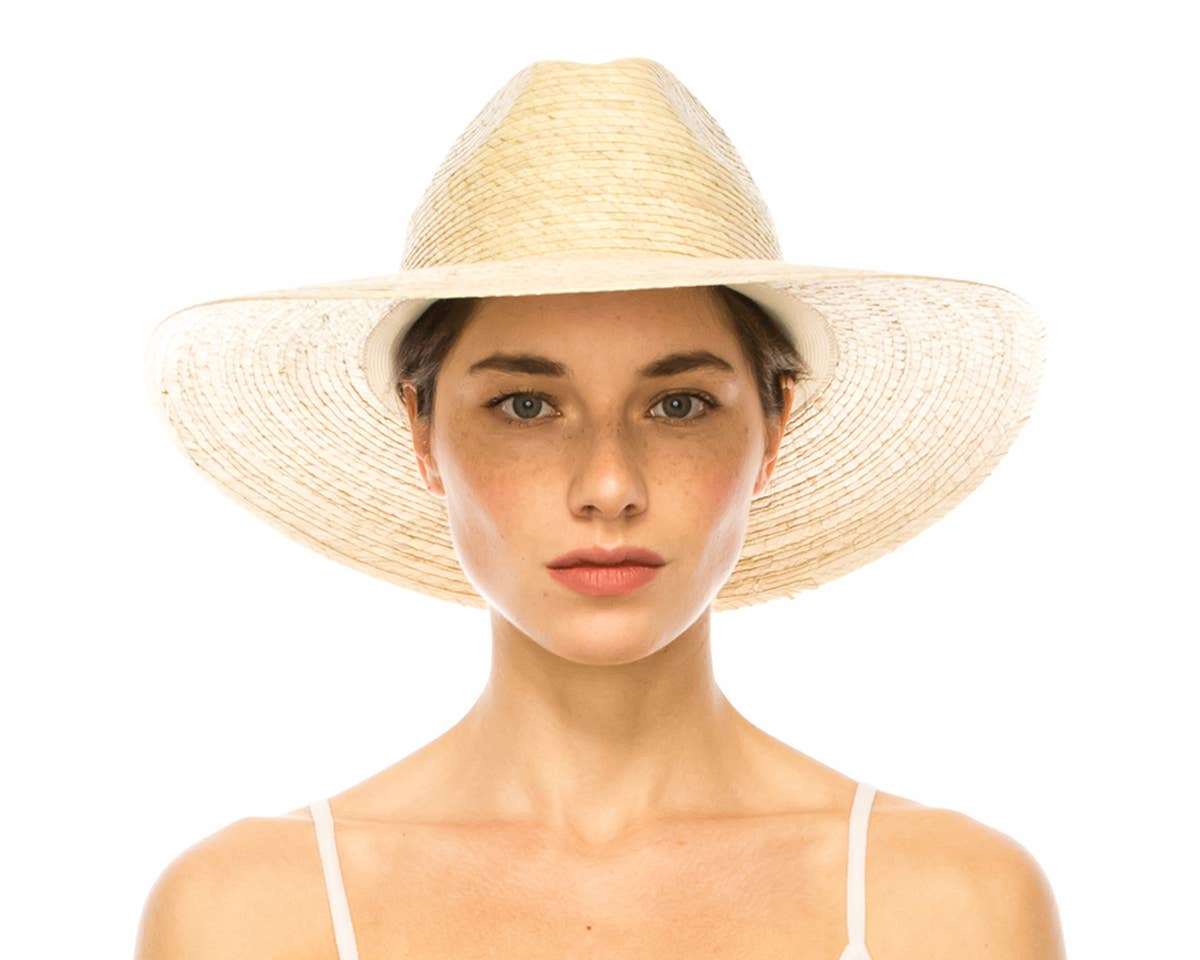 Handmade Mexican Palm Leaf Straw Safari Hat